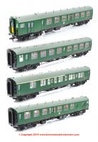 31-426C Bachmann Class 411 4-CEP 4-Car EMU number 7122 in BR (SR) Green (Small Yellow Panels) - Weathered